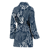 Coral Reef Pattern Print Design 05 Women's Bathrobe