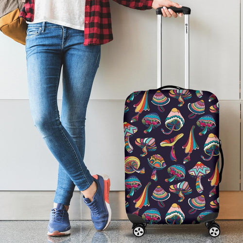 Colorful Mushroom Pattern Cabin Suitcases Luggages