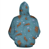 Sea Otters Pattern Men Women Pullover Hoodie