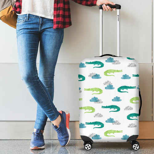 Watercolor Crocodile Pattern Cabin Suitcases Luggages