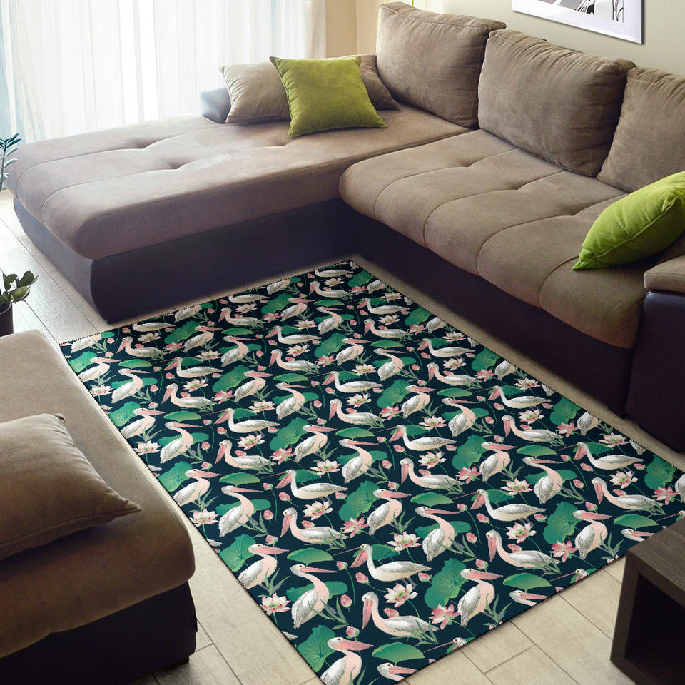 Pelican Pattern Print Design 03 Area Rug