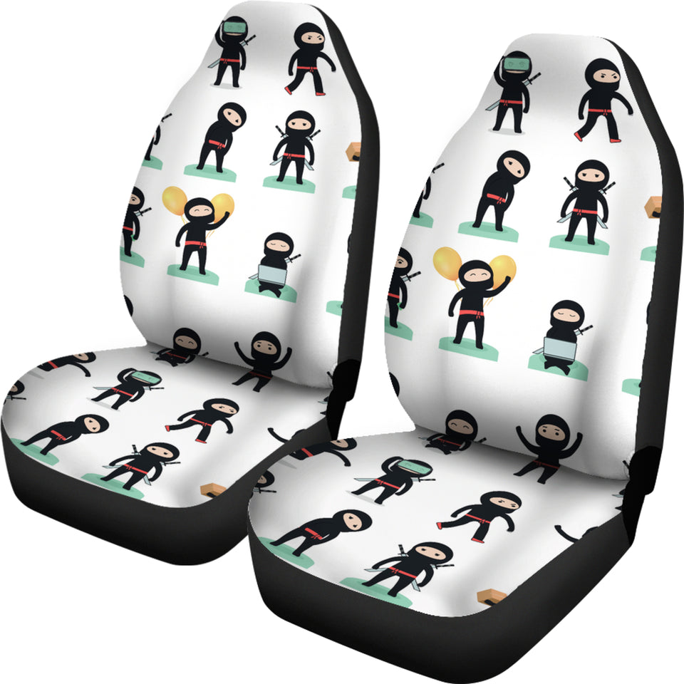 Cute Ninja Katana Sword Pattern Universal Fit Car Seat Covers