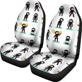 Cute Ninja Katana Sword Pattern Universal Fit Car Seat Covers