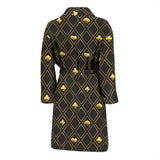 Casino Cards Suits Pattern Print Design 01 Men's Bathrobe