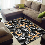 Billiard Ball Pattern Print Design 04 Area Rug