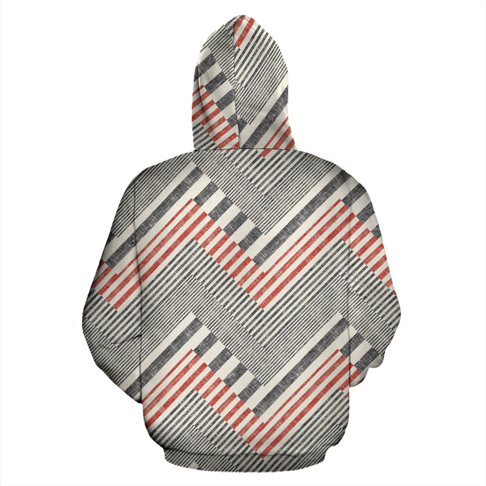 Zigzag Chevron Striped Pattern Zip Up Hoodie