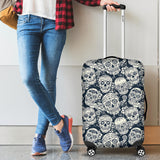 Sugar Skull Black White Pattern Cabin Suitcases Luggages