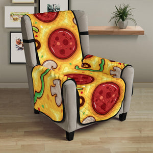 Pizza texture pattern Chair Cover Protector