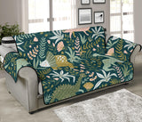 dinosaurs tropical leaves flower pattern Sofa Cover Protector