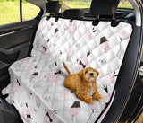 Poodle Dog Rose Cake Pattern Dog Car Seat Covers
