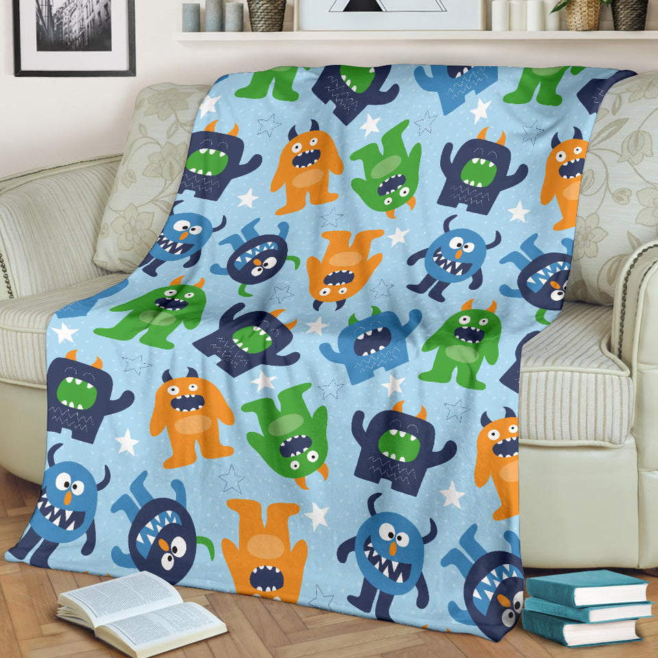 Alien Pattern Print Design 04 Premium Blanket