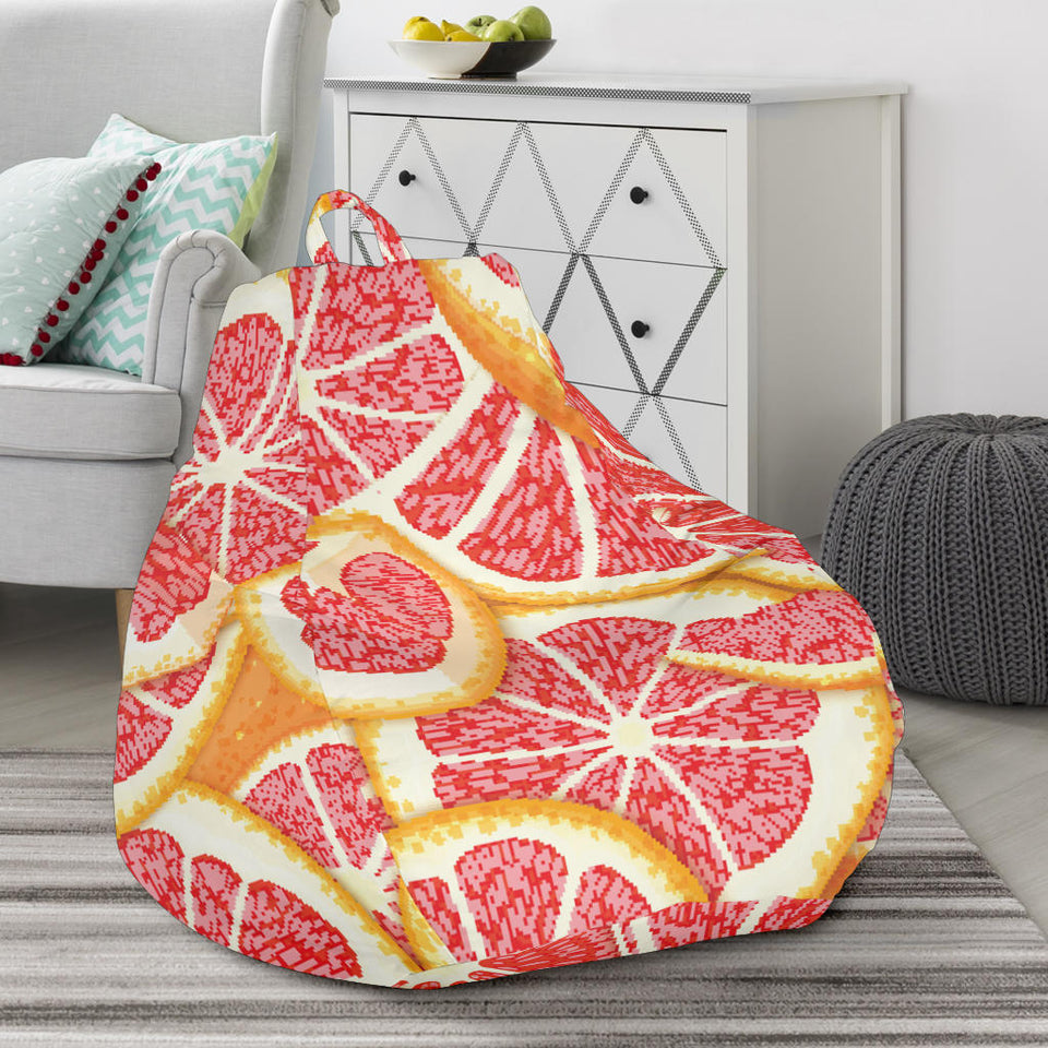 Tropical Grapefruit Pattern Bean Bag Cover