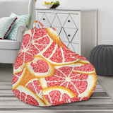 Tropical Grapefruit Pattern Bean Bag Cover