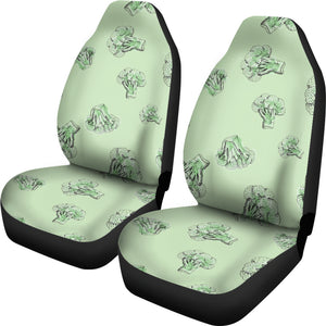Broccoli Sketch Pattern  Universal Fit Car Seat Covers