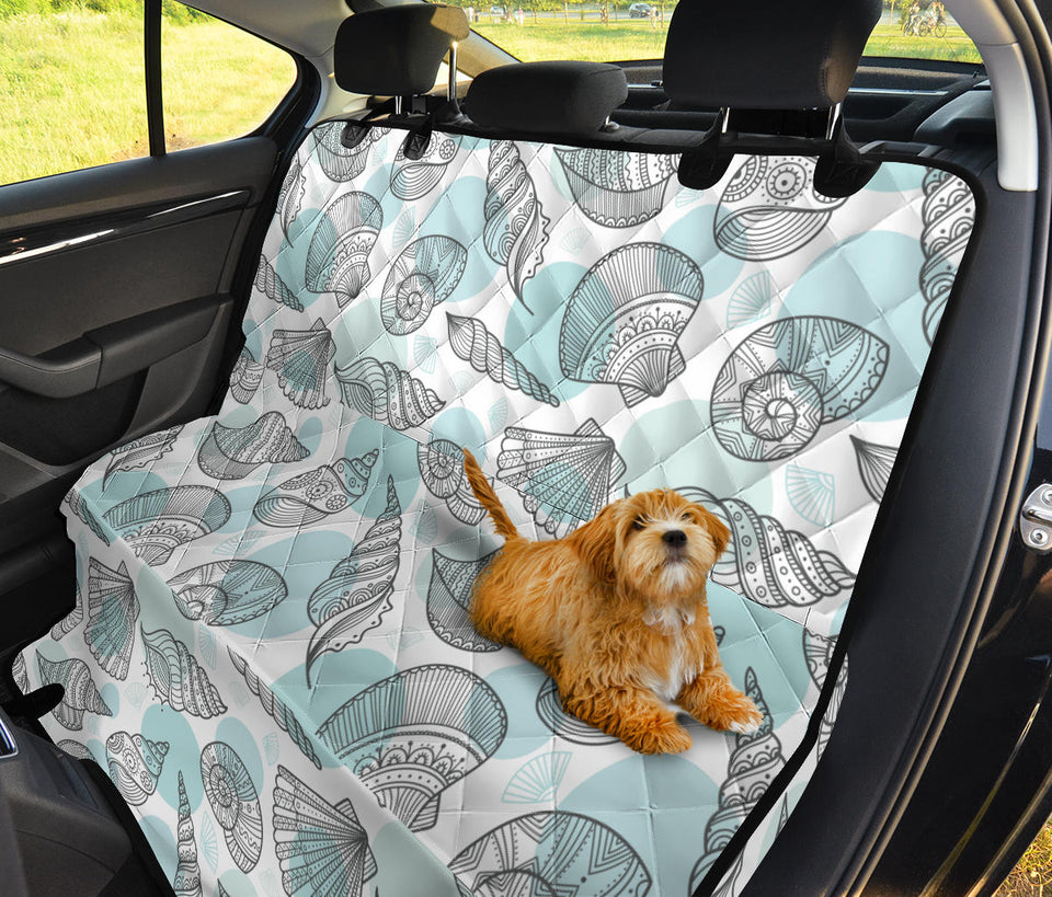 Shell Polynesian Tribal  Dog Car Seat Covers