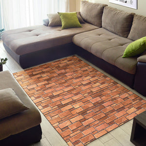 Brick Printed Pattern Print Design 04 Area Rug