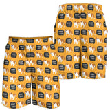 English Bulldog Pattern Print Design 04 Men Shorts