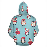 Cute Penguin Christmas  Design Pattern Men Women Pullover Hoodie