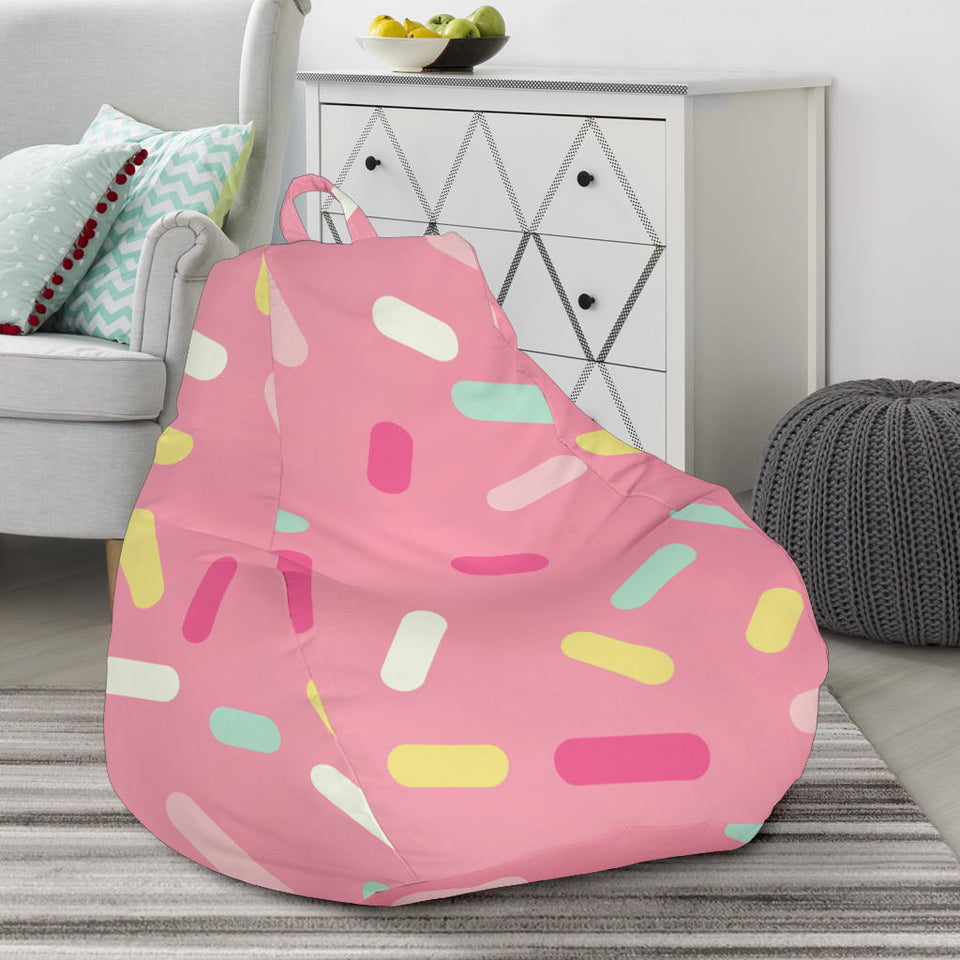 Pink Donut Glaze Candy Pattern Bean Bag Cover