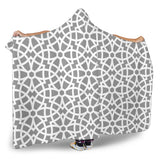 Arabic Gary Pattern Hooded Blanket