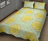 slice of lemon pattern Quilt Bed Set