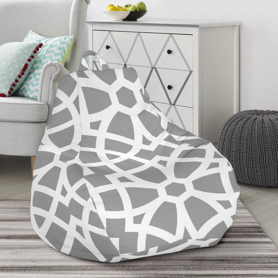 Arabic Gray Pattern Bean Bag Cover