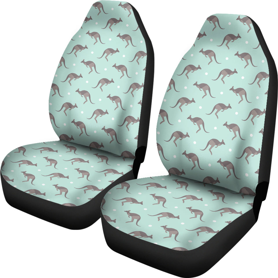 Kangaroo Pattern Background Universal Fit Car Seat Covers