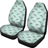 Kangaroo Pattern Background Universal Fit Car Seat Covers