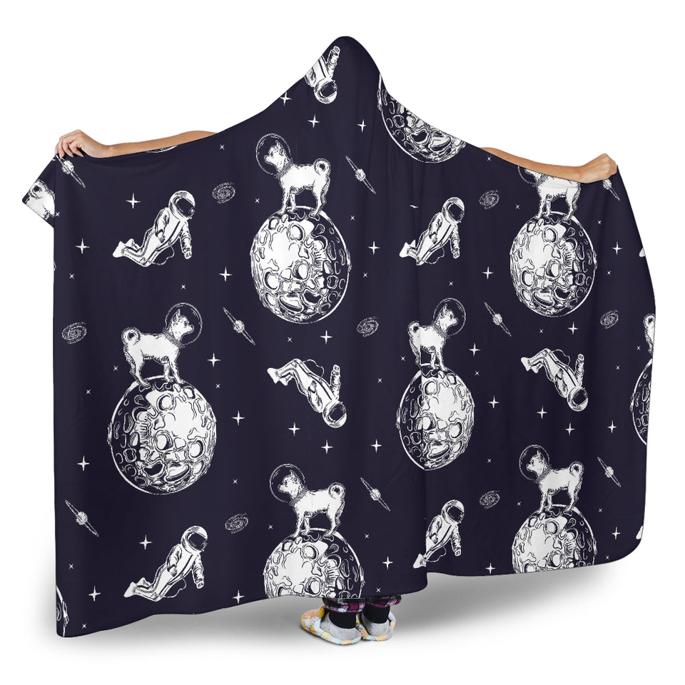 Chihuahua Space Helmet. Astronaut Pattern Hooded Blanket