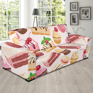 Cake Cupcake Sweets Pattern Sofa Slipcover