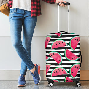 Watercolor Paint Textured Watermelon Pieces Cabin Suitcases Luggages