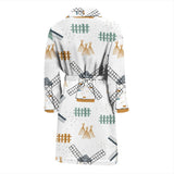 Windmill Pattern Men'S Bathrobe