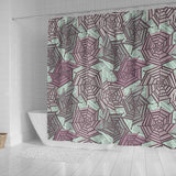 Spider Web Cobweb Design Color Pattern Shower Curtain Fulfilled In US