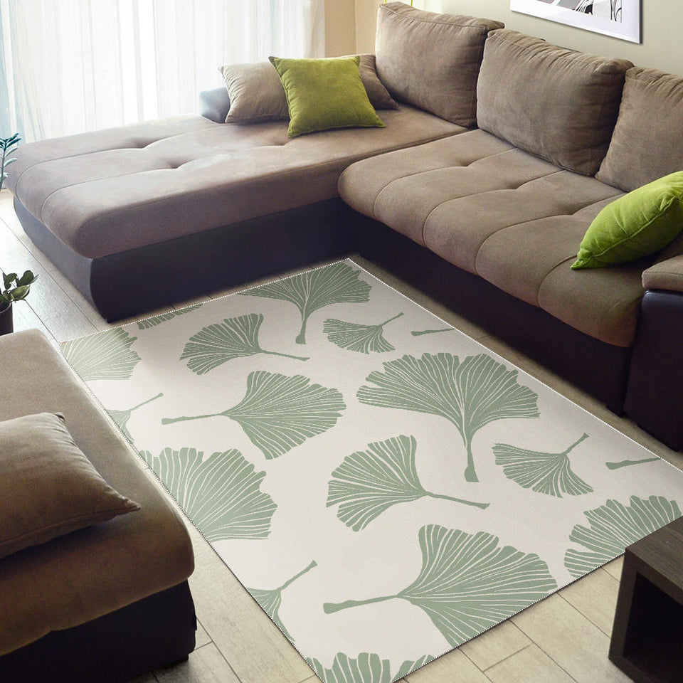 Ginkgo Leaves Pattern Area Rug