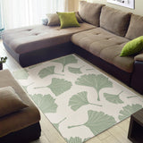 Ginkgo Leaves Pattern Area Rug