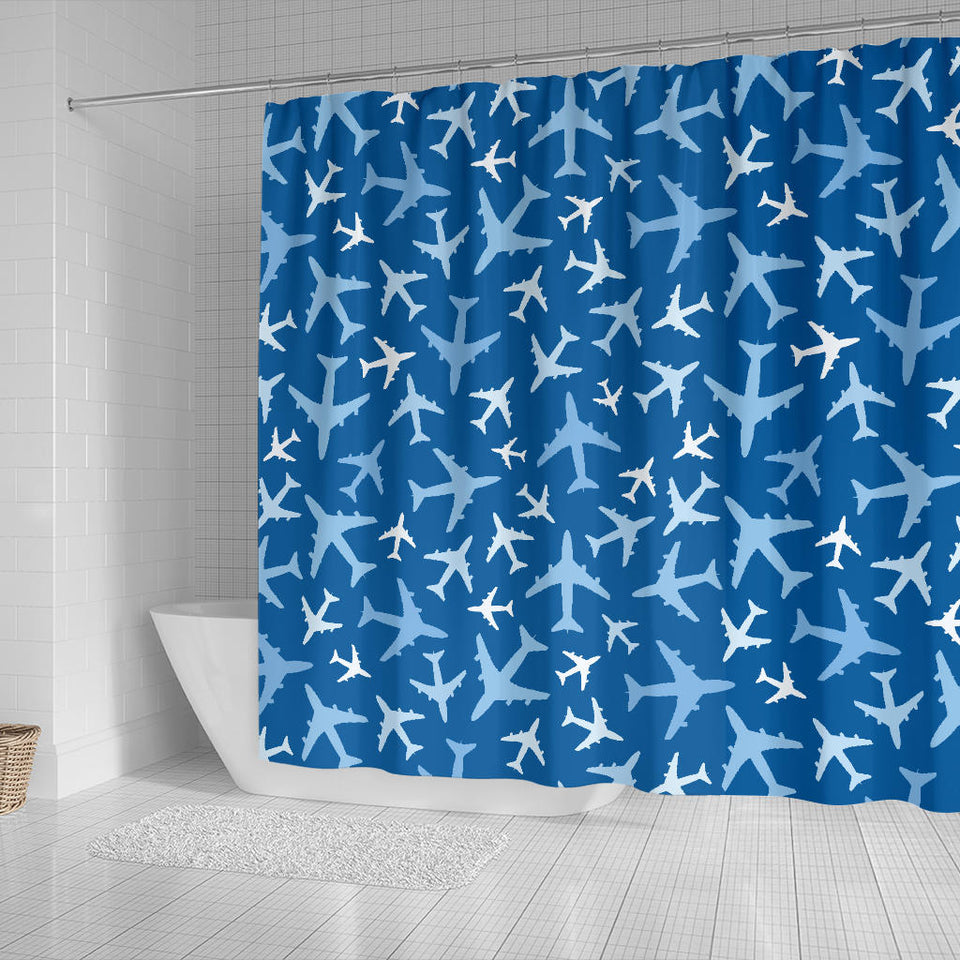 Airplane Pattern In The Sky Shower Curtain Fulfilled In US