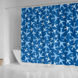 Airplane Pattern In The Sky Shower Curtain Fulfilled In US