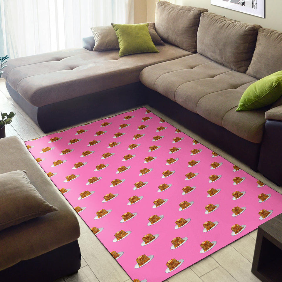 Pancake Pattern Print Design 04 Area Rug