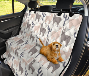 Llama Alpaca Pattern Dog Car Seat Covers