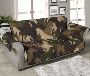 Horse Camo Camouflage Pattern Sofa Cover Protector