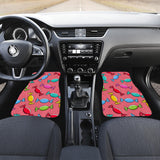 Colorful Wrapped Candy Pattern Front And Back Car Mats