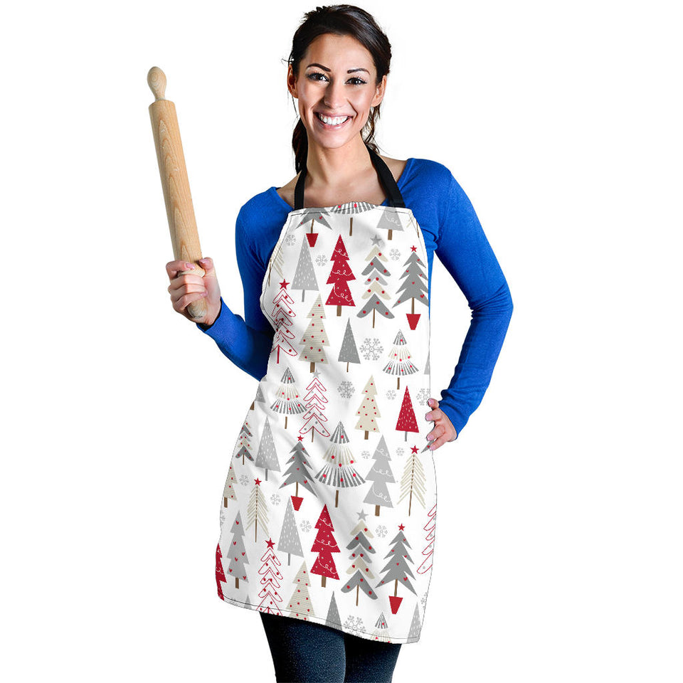Cute Christmas Tree Pattern Adjustable Apron