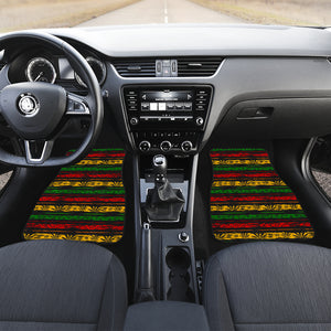 Canabis Marijuana Weed Pattern Print Design 04 Front Car Mats
