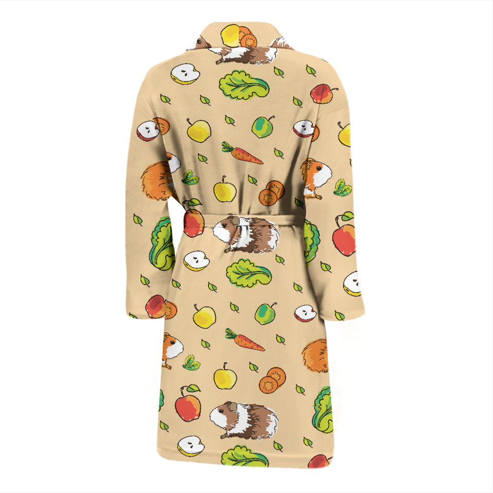 Guinea Pig Pattern Print Design 05 Men's Bathrobe