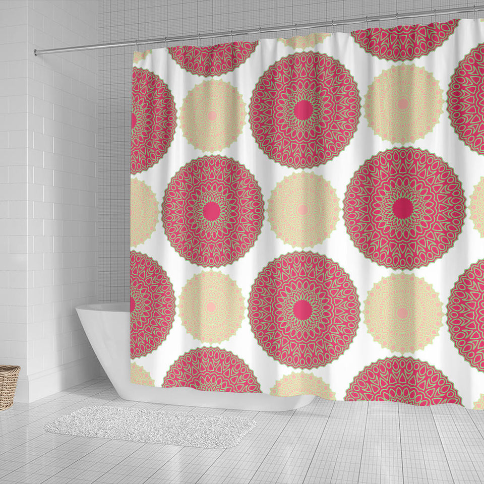Circle Indian Pattern Shower Curtain Fulfilled In US
