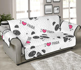 Hand Drawn faces of pandas pattern Sofa Cover Protector