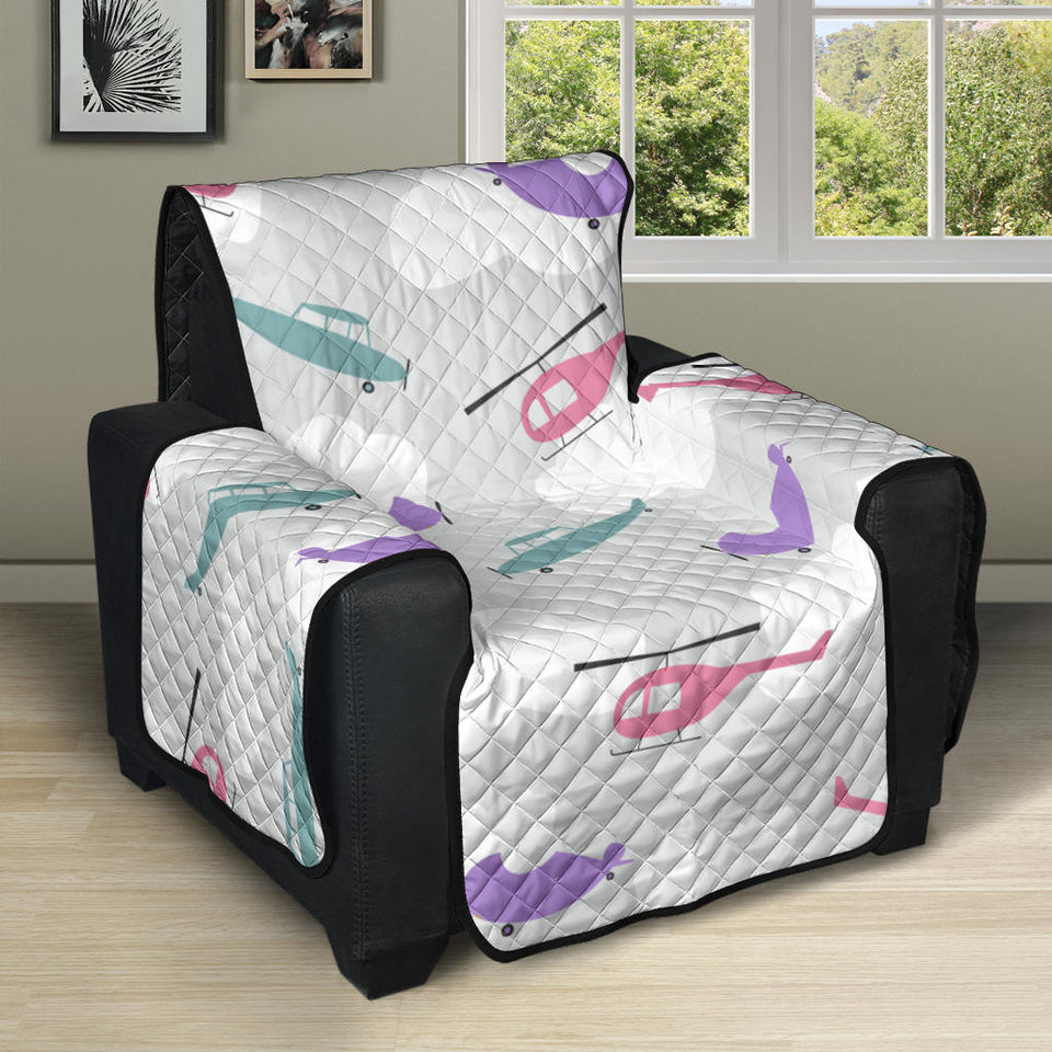 Helicopter plane pattern Recliner Cover Protector