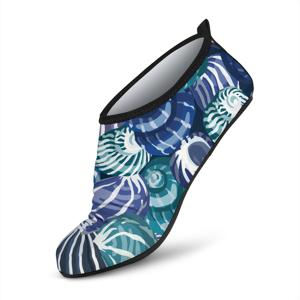 Shell Design Pattern Aqua Shoes