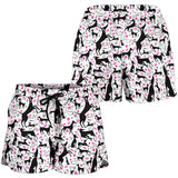 Greyhound Pattern Print Design 02 Women Shorts