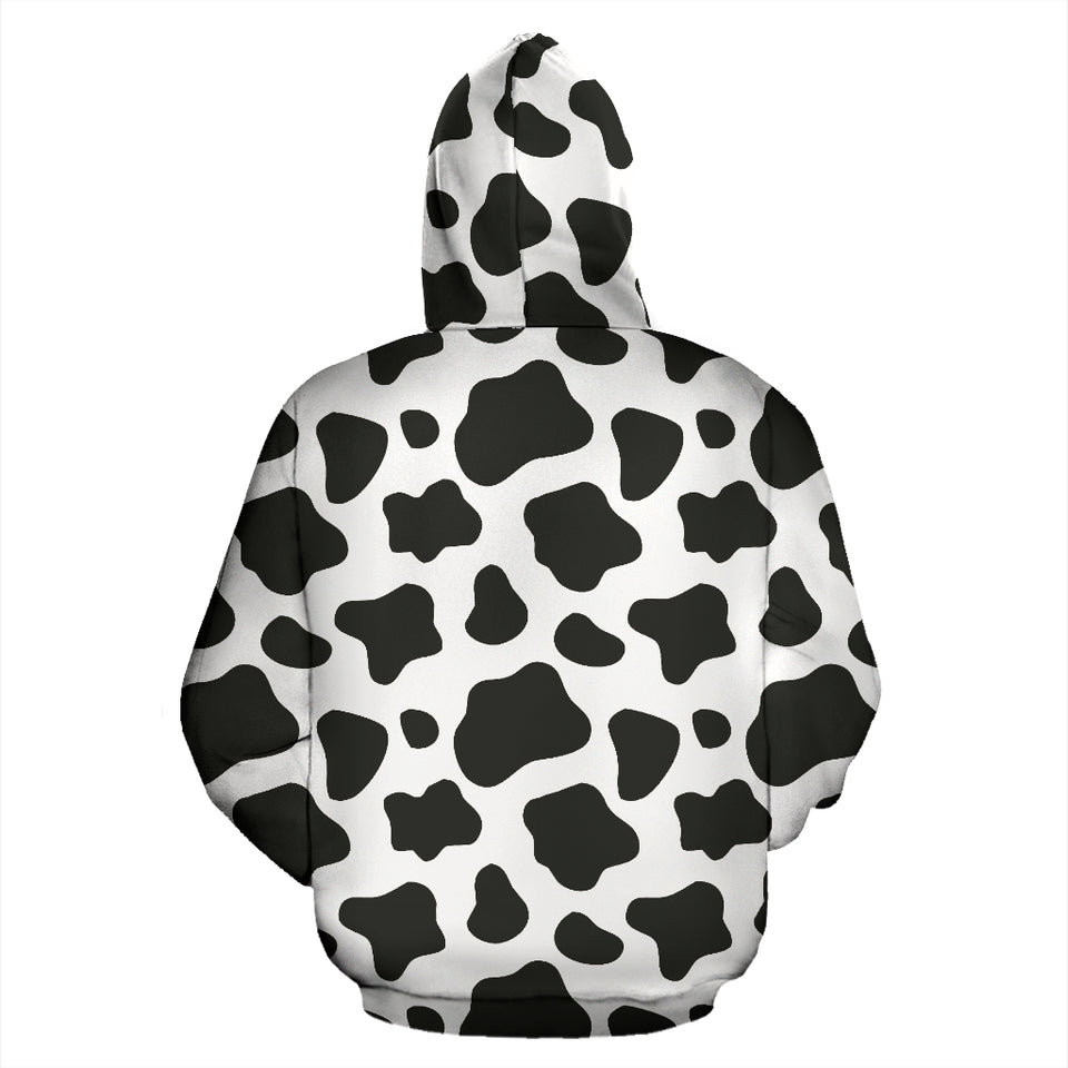 Cow Skin Pattern Zip Up Hoodie